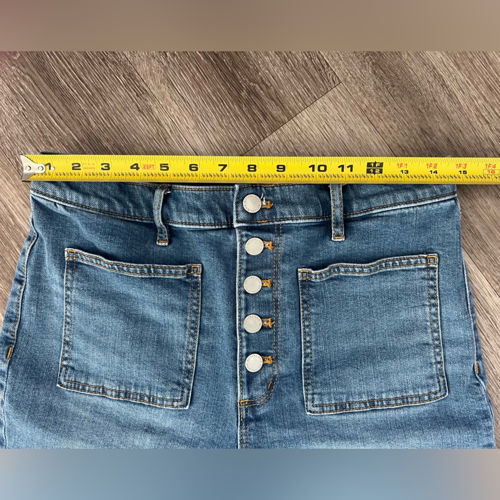 Ann Taylor The Flare Patch Pocket Button-Front Je… - image 6